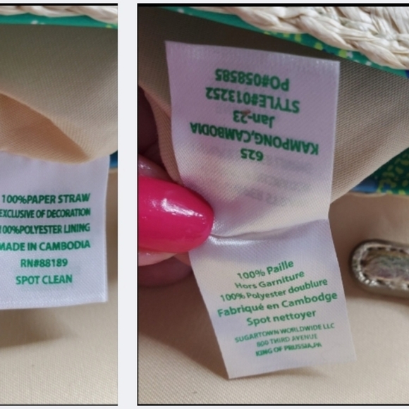 Lilly Pulitzer Straw Crossbody Botanical Green In A Flutter Clutch - Picture 12 of 16